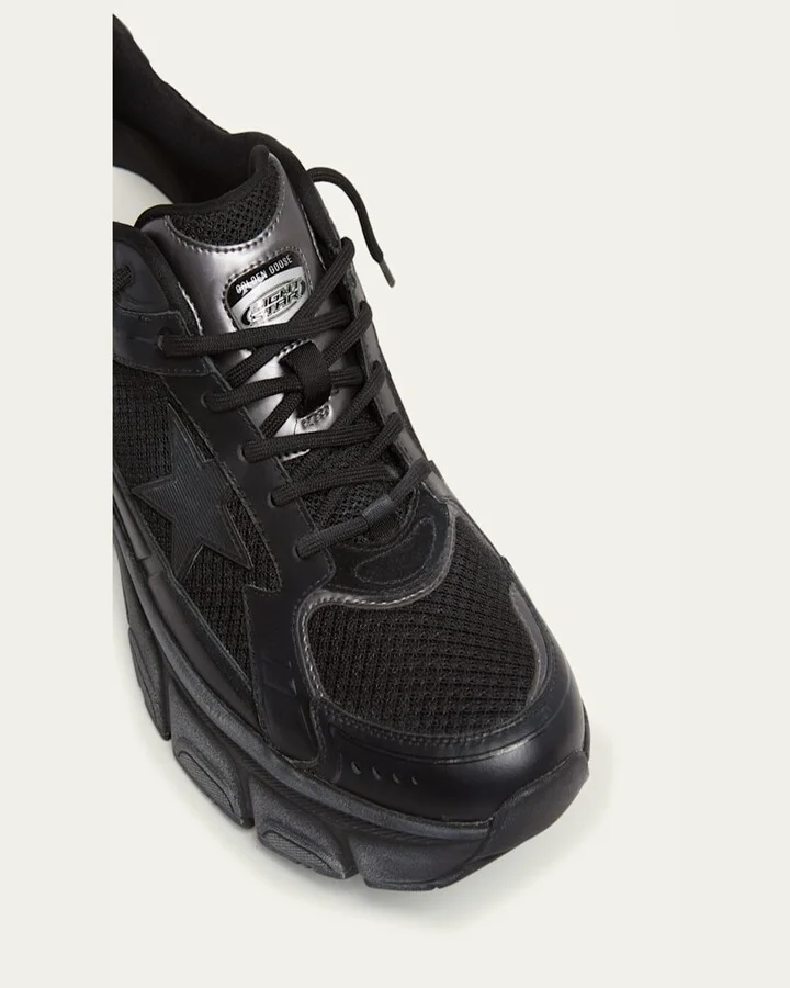 Men's Lightstar Mesh and Leather Sneakers - Image 3