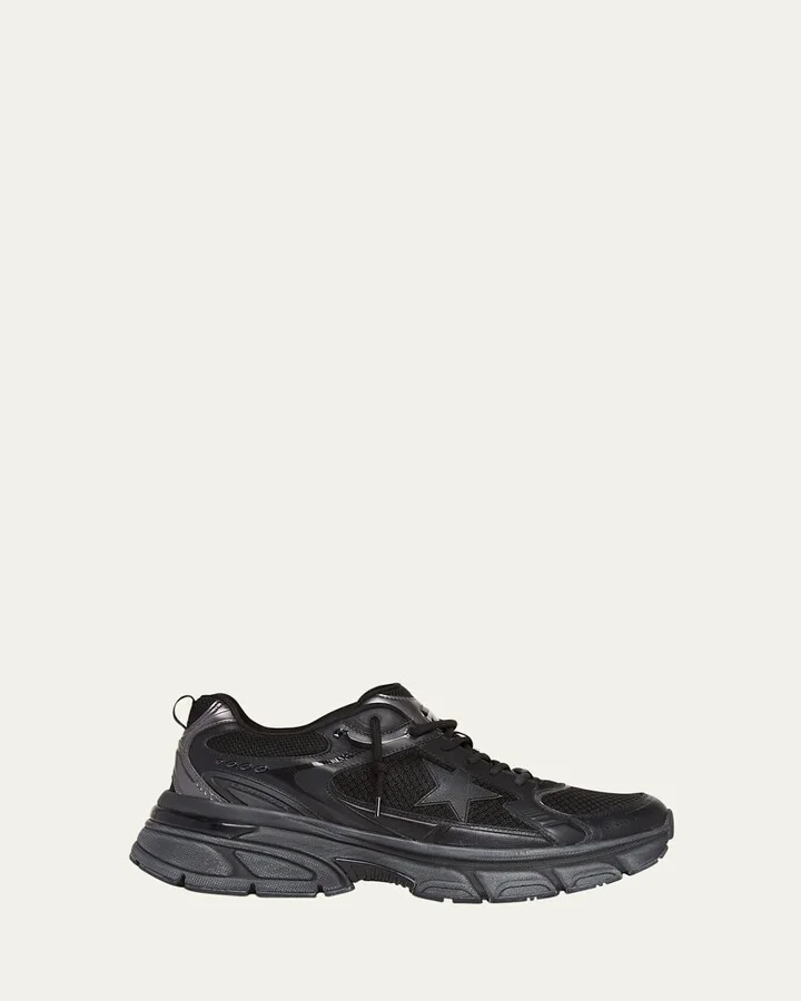 Men's Lightstar Mesh and Leather Sneakers