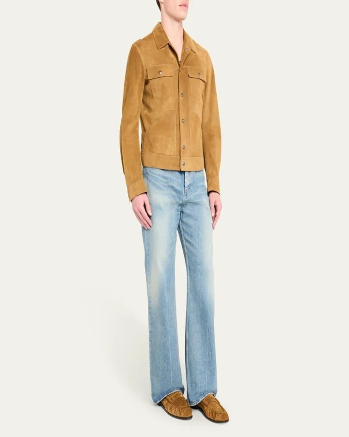 Men's Limited Edition Suede YSL Penny Loafers - Image 2