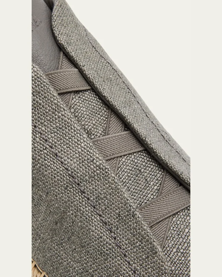 Men's Linen-Blend Triple Stitch Espadrilles - Image 4
