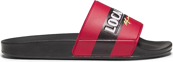 Men's Local Hero Rubber Slide Sandals - Black - Size 8