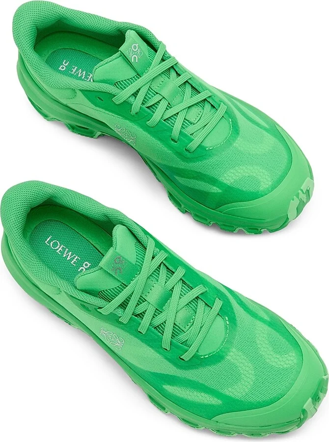 Men's LOEWE x On Cloudventure 2.0 Low-Top Sneakers - Green - Size 7 - Image 3