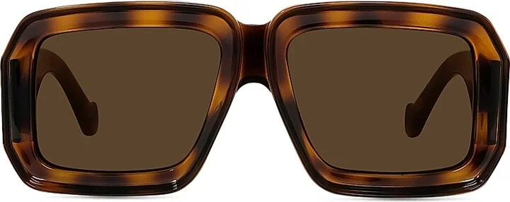 Men's LOEWE x Paula's Ibiza 56MM Oversized Square Sunglasses - Shiny Black Rose - Image 6