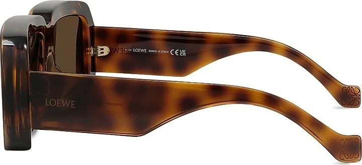 Men's LOEWE x Paula's Ibiza 56MM Oversized Square Sunglasses - Shiny Black Rose - Image 7