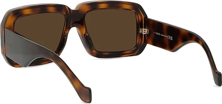 Men's LOEWE x Paula's Ibiza 56MM Oversized Square Sunglasses - Shiny Black Rose - Image 8