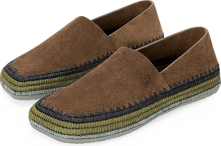Men's LOEWE x Paula's Ibiza Rio Suede Espadrilles - Green - Size 9 - Image 7