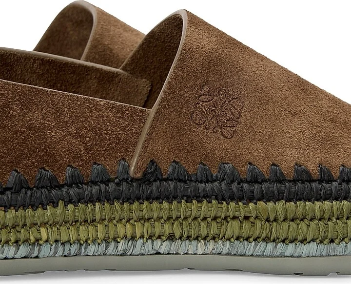 Men's LOEWE x Paula's Ibiza Rio Suede Espadrilles - Green - Size 9 - Image 9