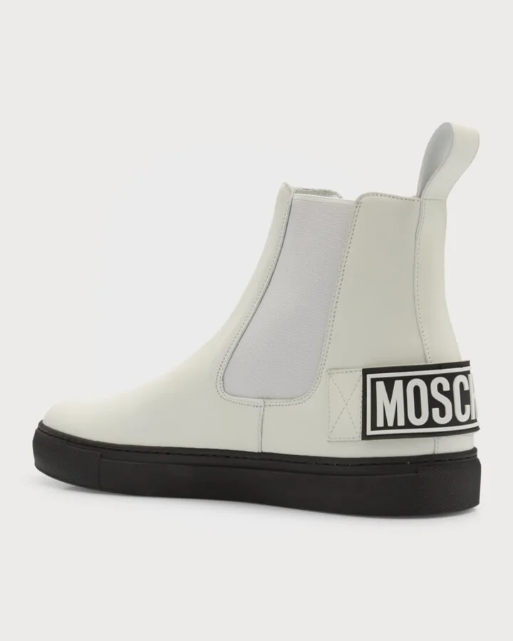 Men's Logo Leather Chelsea Boot - Image 2