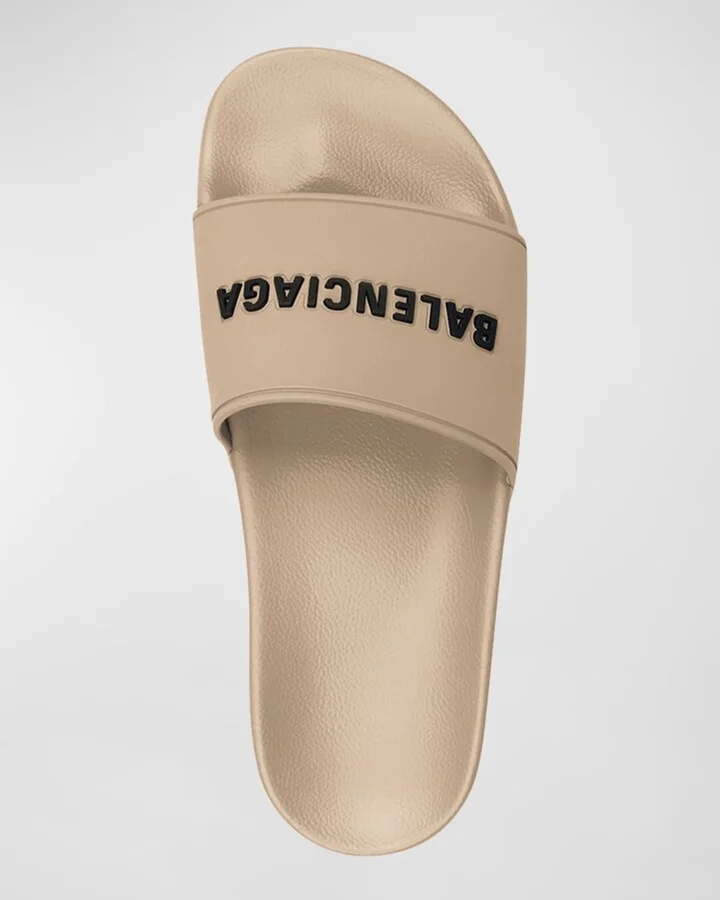Men's Logo Pool Slide Sandals - Image 3