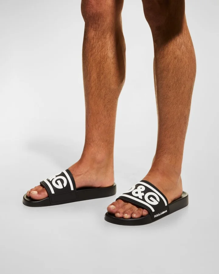 Men's Logo Pool Slides - Image 8