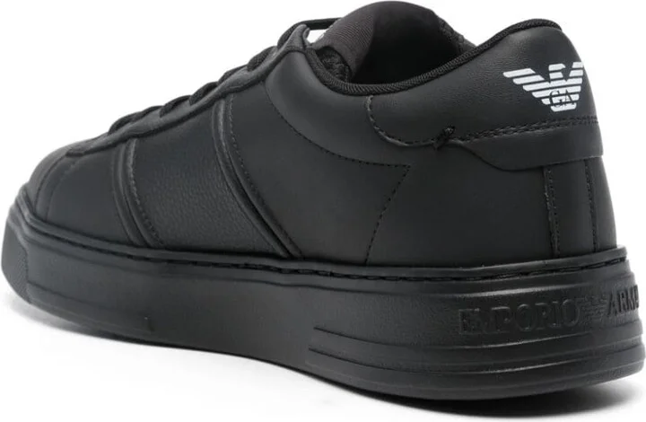 Men's Logo-Print Leather Sneakers - Image 4