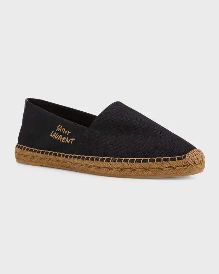 Men's Logo-Stitched Canvas Espadrilles - Image 5