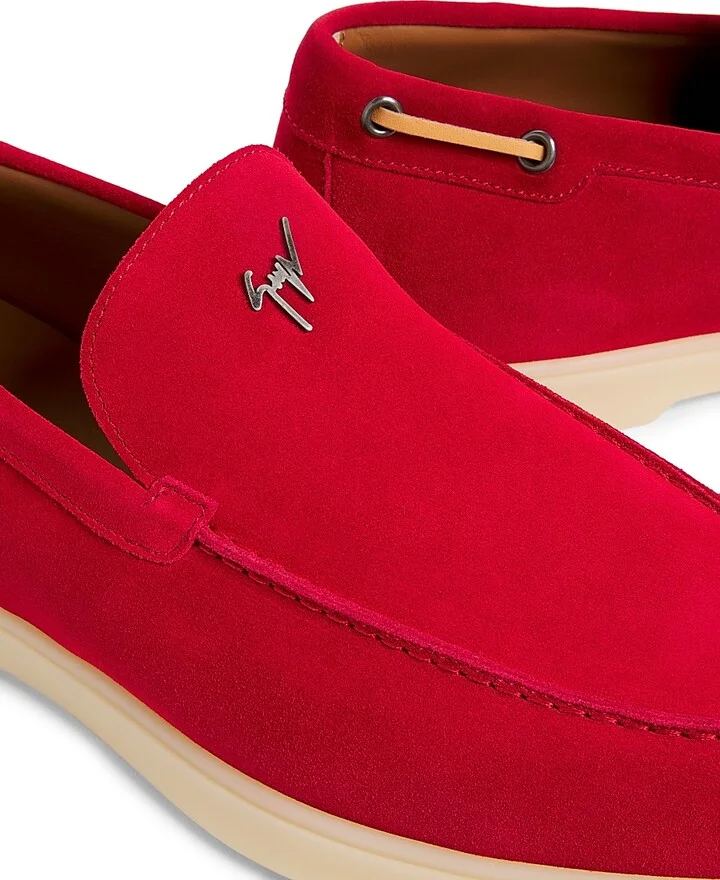 Men's Logo Suede Boat Shoes - Hennei - Size 8 - Image 5