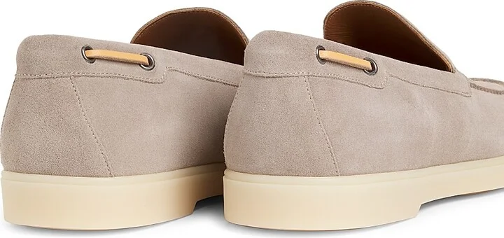 Men's Logo Suede Boat Shoes - Hennei - Size 8 - Image 8