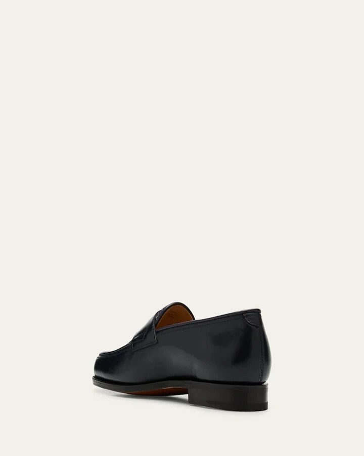 Men's Lopez Denim and Leather Penny Loafers - Image 2