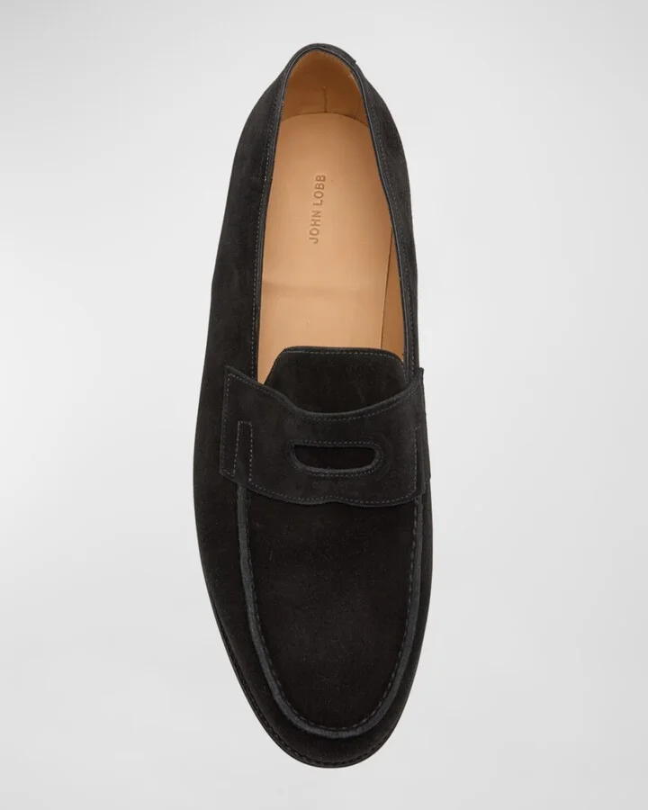 Men's Lopez Suede Penny Loafers - Image 2