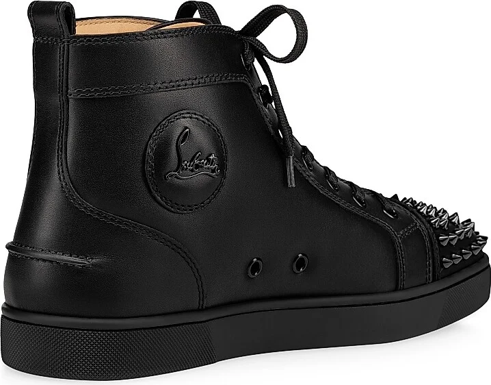 Men's Lou Spikes High Top Sneakers - Black - Size 6 - Image 4