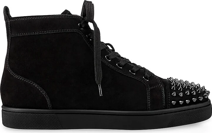 Men's Lou Spikes Sneakers - Black - Size 7