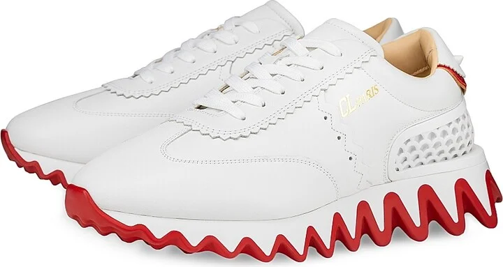 Men's Loubishark Sneakers - White - Size 8 - Image 2