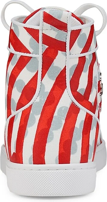 Men's Louis Canvas High Top Sneakers - Loubi - Size 6 - Image 3