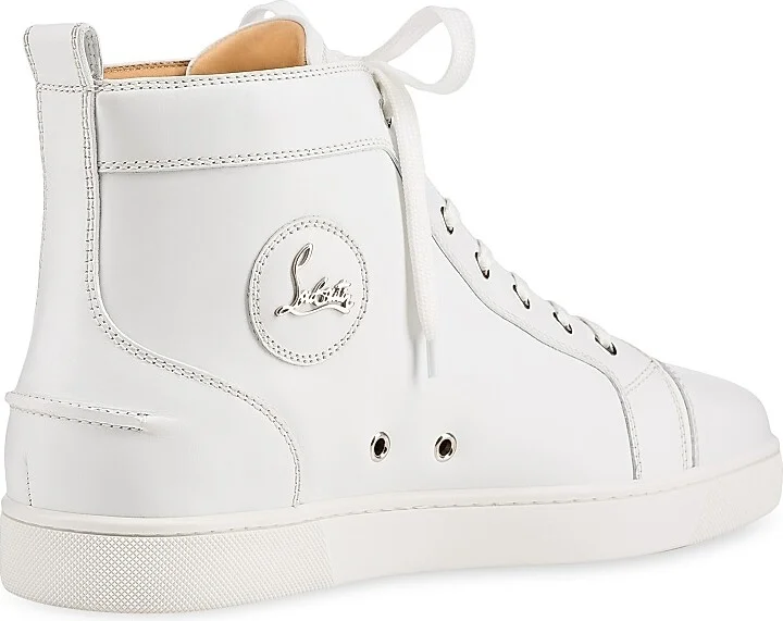 Men's Louis High Top Sneakers - White - Size 6 - Image 4