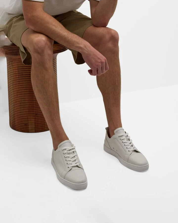 Men's Louis Junior Leather Low-Top Sneakers - Image 9