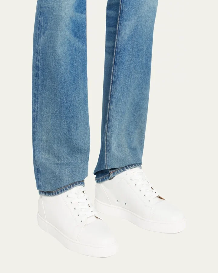 Men's Louis Junior Leather Red Sole Sneakers - Image 2
