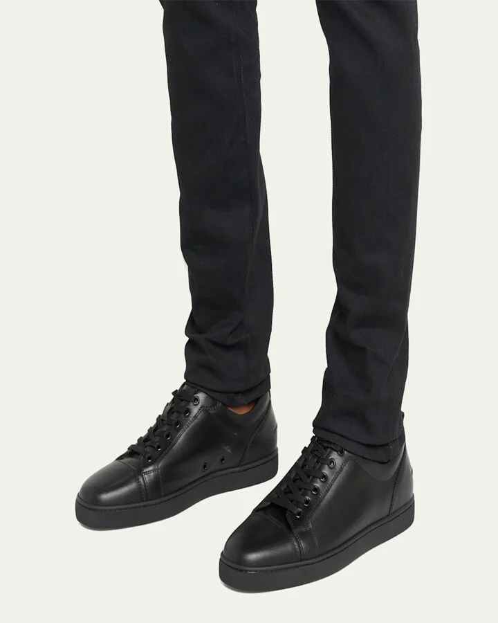 Men's Louis Junior Leather Red Sole Sneakers - Image 9
