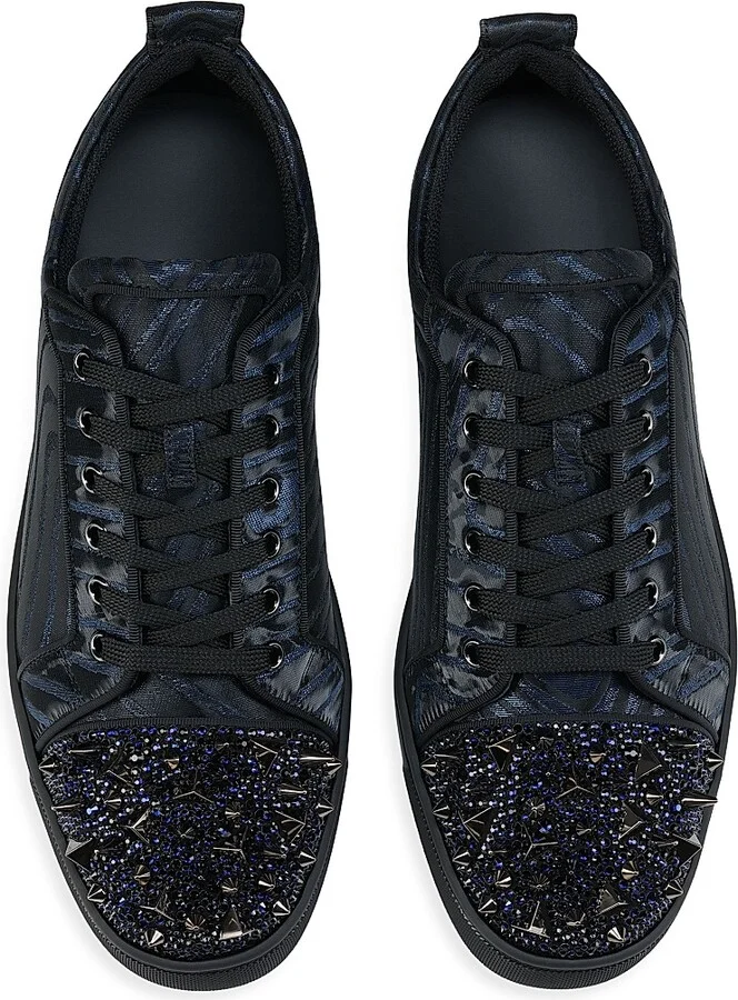 Men's Louis Junior P Pik Pik Strass Sneakers - Black - Size 6 - Image 4