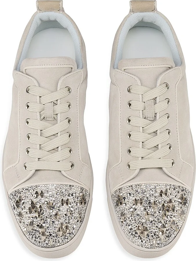 Men's Louis Junior P Strass Eternity Sneakers - Albatre - Size 8 - Image 4