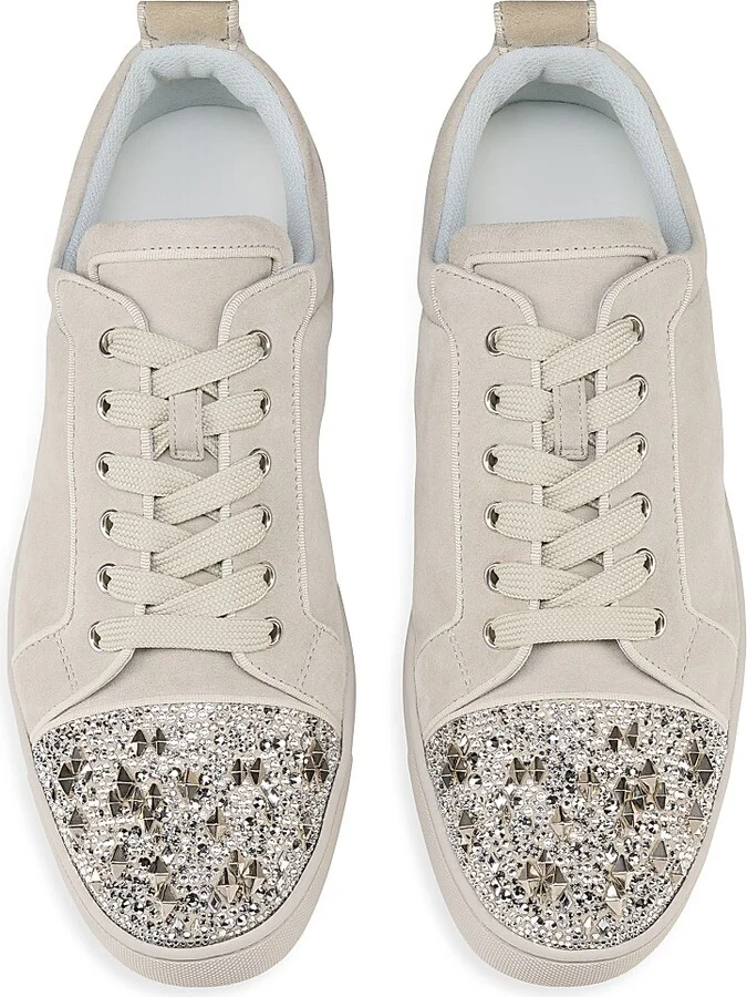 Men's Louis Junior P Strass Eternity Sneakers - Beige - Size 6 - Image 4