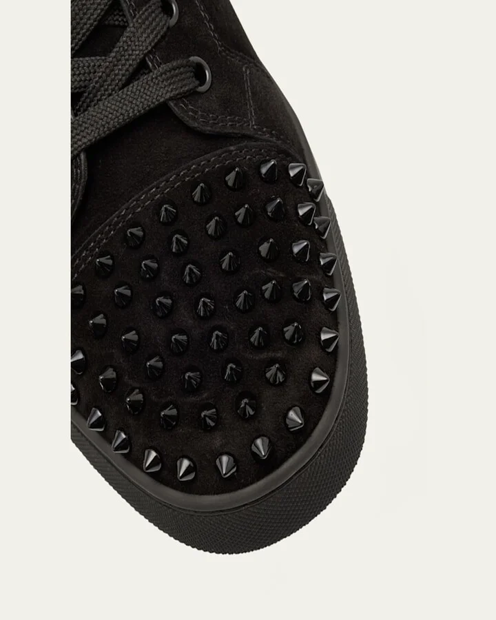 Men's Louis Junior Spikes Leather Low-Top Sneakers - Image 11