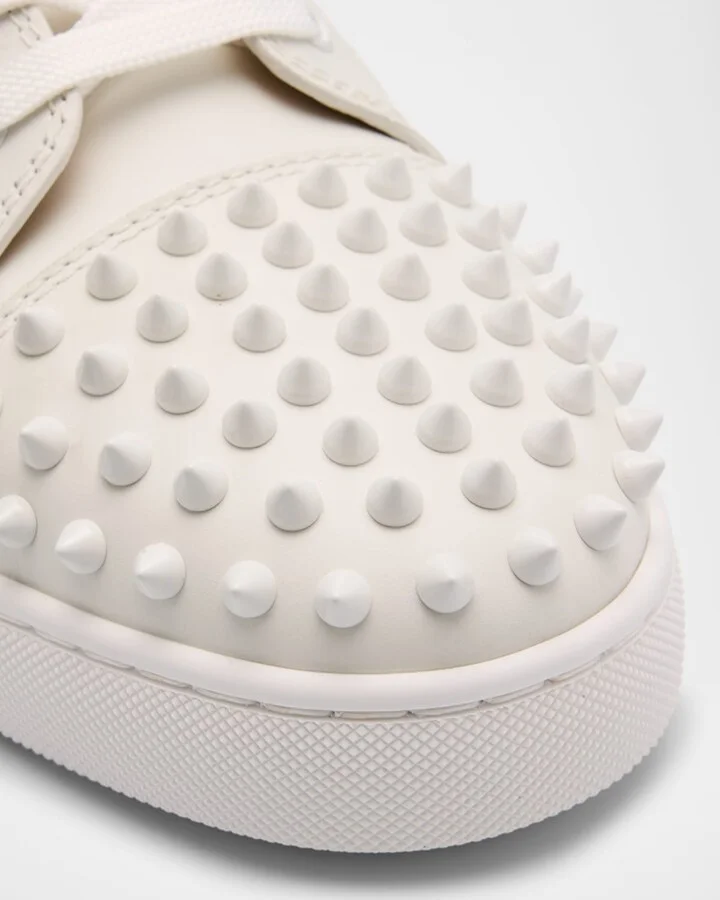Men's Louis Junior Spikes Leather Low-Top Sneakers - Image 5