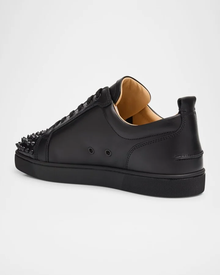 Men's Louis Junior Spikes Leather Low-Top Sneakers - Image 2