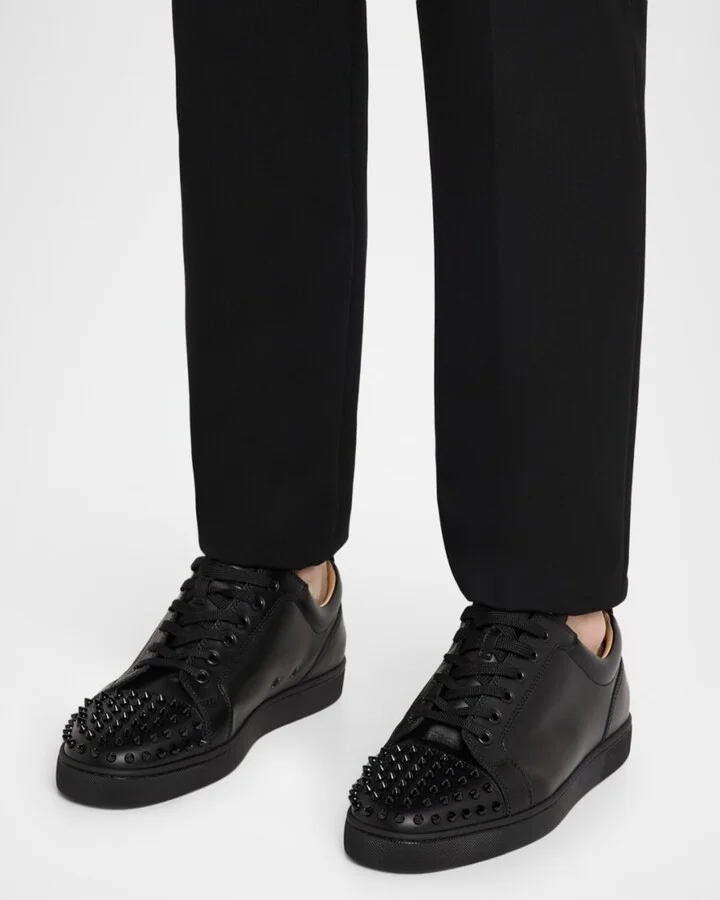 Men's Louis Junior Spikes Leather Low-Top Sneakers - Image 6