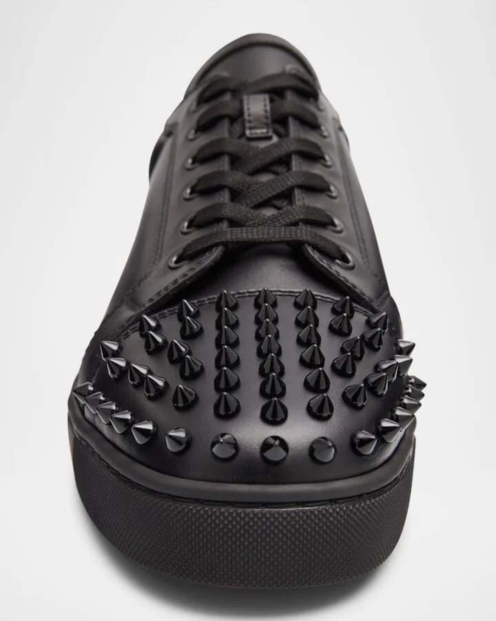Men's Louis Junior Spikes Leather Low-Top Sneakers - Image 9