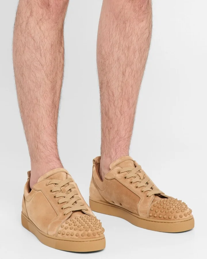 Men's Louis Junior Spikes Low-Top Suede Sneakers - Image 7
