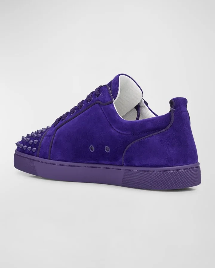 Men's Louis Junior Spikes Low-Top Suede Sneakers - Image 8