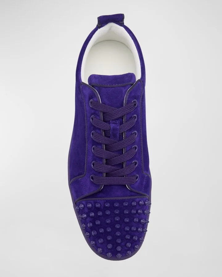 Men's Louis Junior Spikes Low-Top Suede Sneakers - Image 9