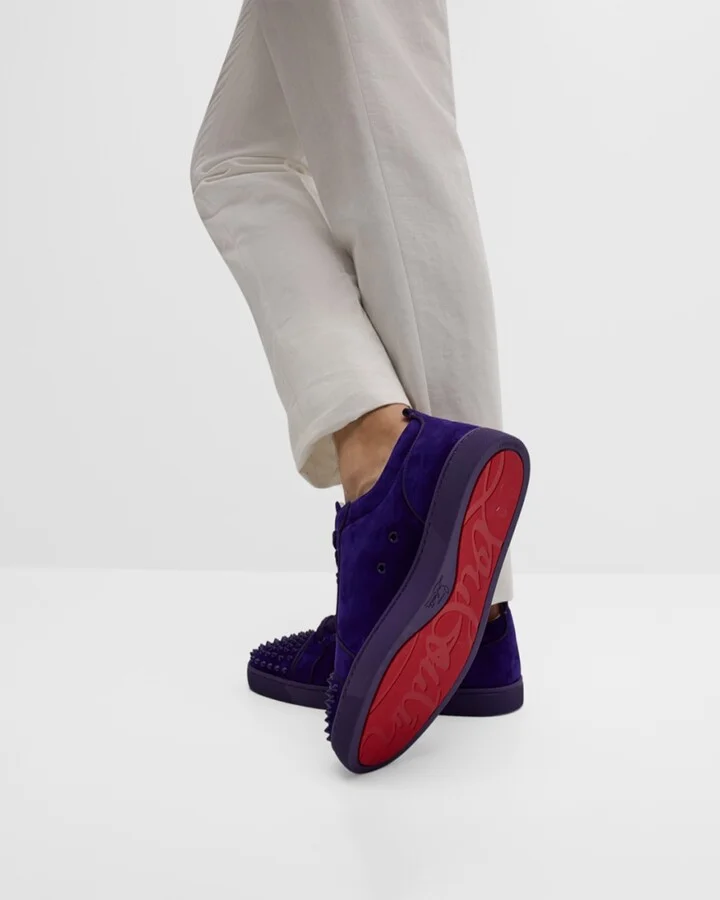 Men's Louis Junior Spikes Low-Top Suede Sneakers - Image 11