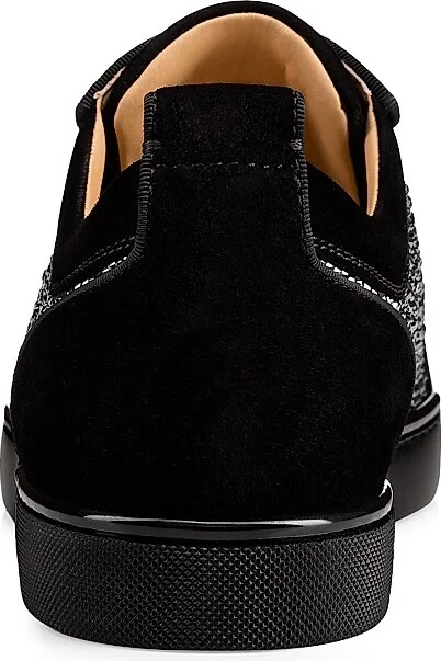 Men's Louis Junior Strass Low-Top Sneakers - Black - Size 7 - Image 3