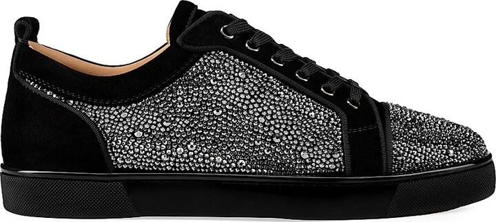 Men's Louis Junior Strass Low-Top Sneakers - Black - Size 7