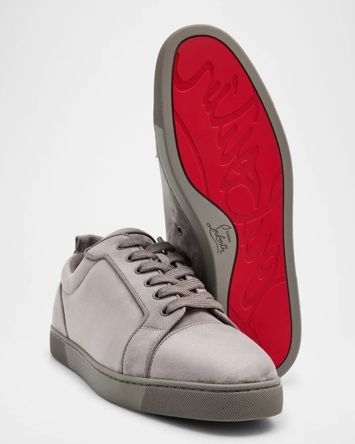 Men's Louis Junior Suede Red Sole Sneakers - Image 9
