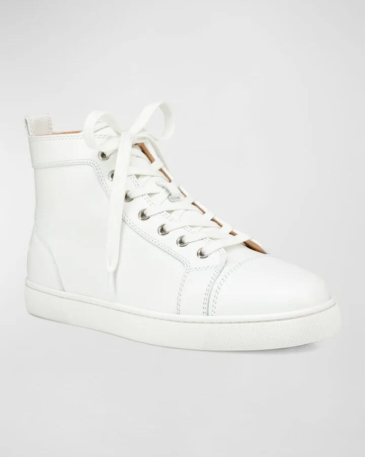 Men's Louis Leather High-Top Sneakers - Image 4