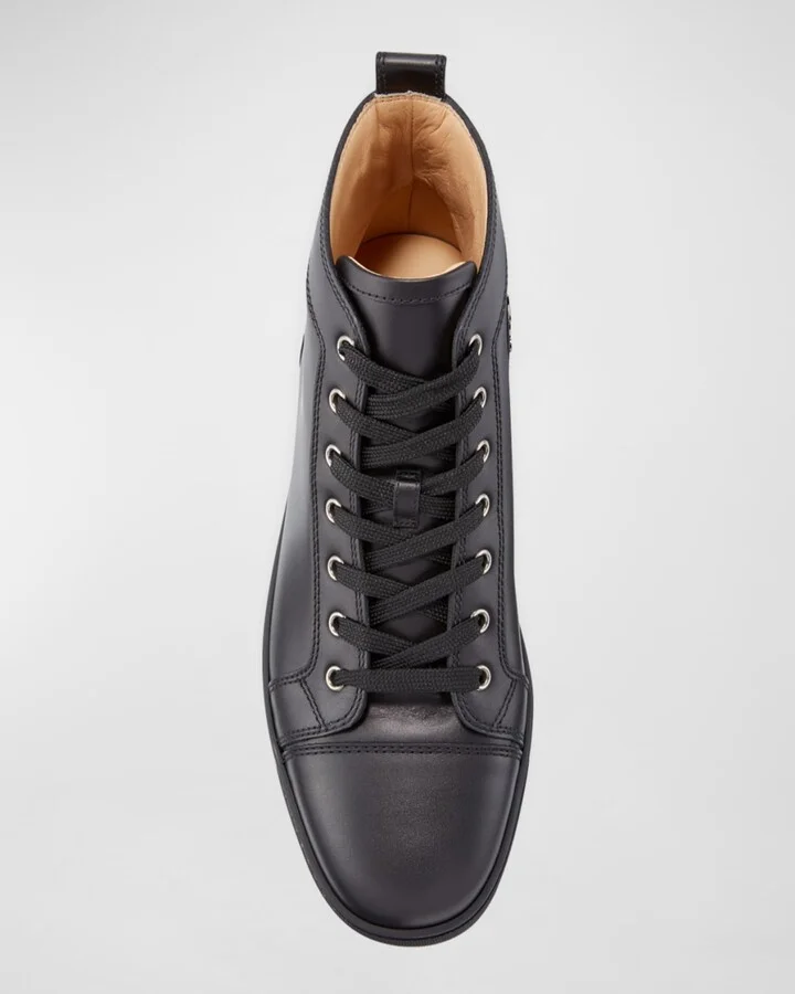 Men's Louis Leather High-Top Sneakers - Image 11