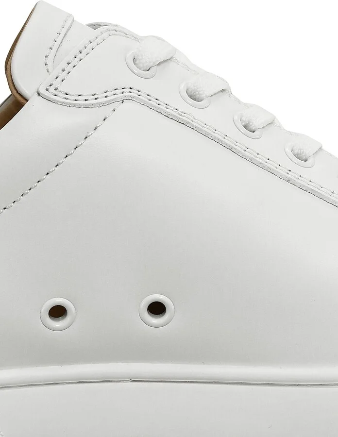 Men's Louis Leather Sneakers - White - Size 13.5 - Image 6