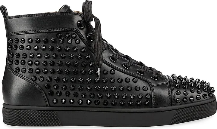 Men's Louis Spikes Sneakers - Black - Size 6