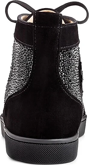 Men's Louis Strass High-Top Sneakers - Black - Size 6 - Image 3