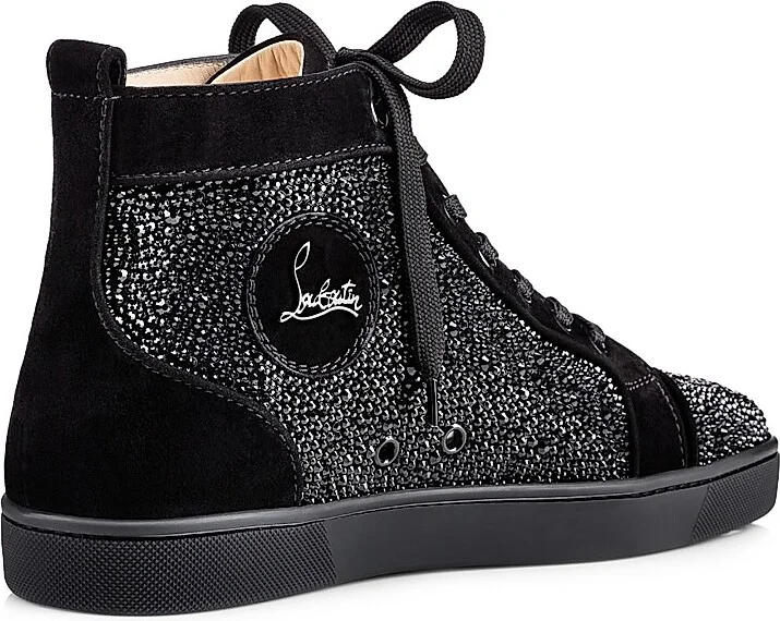 Men's Louis Strass High-Top Sneakers - Black - Size 6 - Image 4