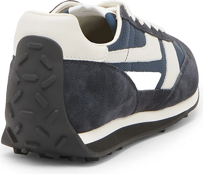 Men's Low-Top Lace-Up Sneakers - Dark Navy Amber - Size 10 - Image 3
